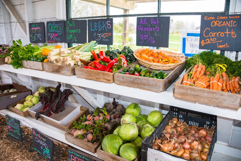 Produce at a Vashon Island farm stand