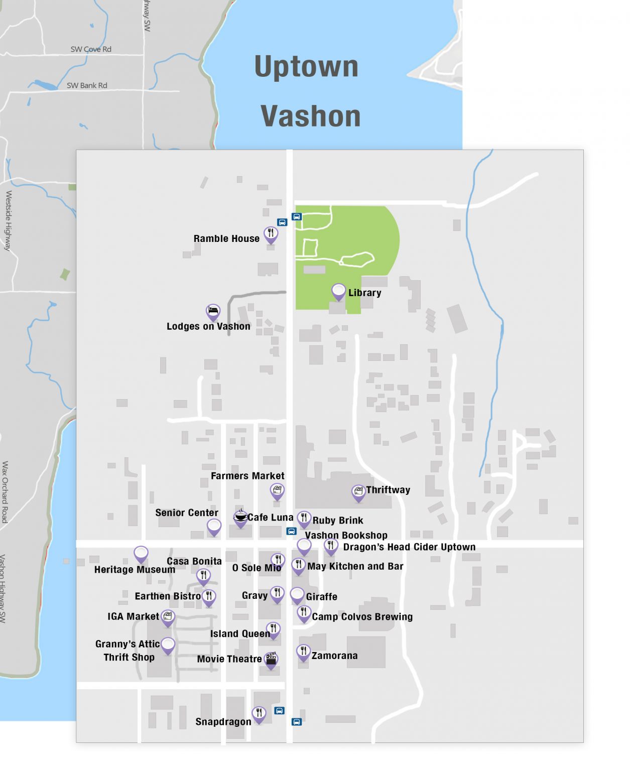 Download or Print Your Vashon Island Map Today