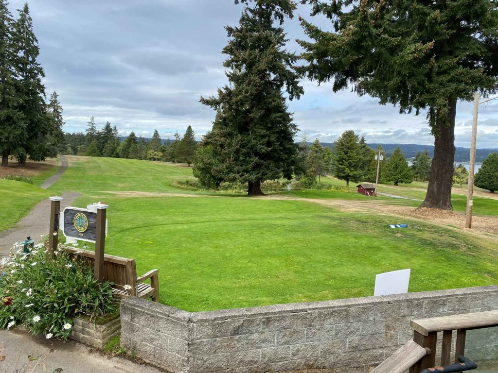 View at the Sandpiper Cafe | Vashon Maury Island Sandpiper Cafe at the Golf Club Maury Island Vashon Island Washington