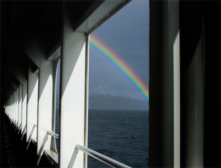 Rainbow from Ferry Vashon Route